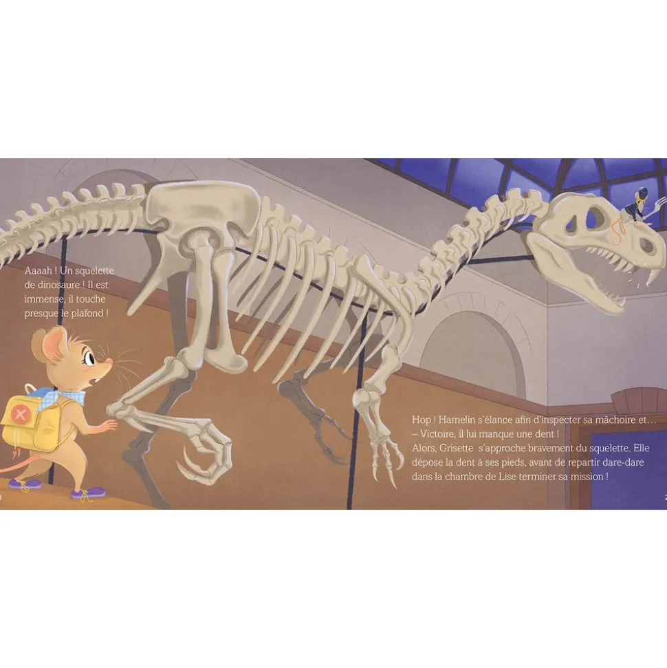 Livre enfant collection grisette - la dent du dinosaure