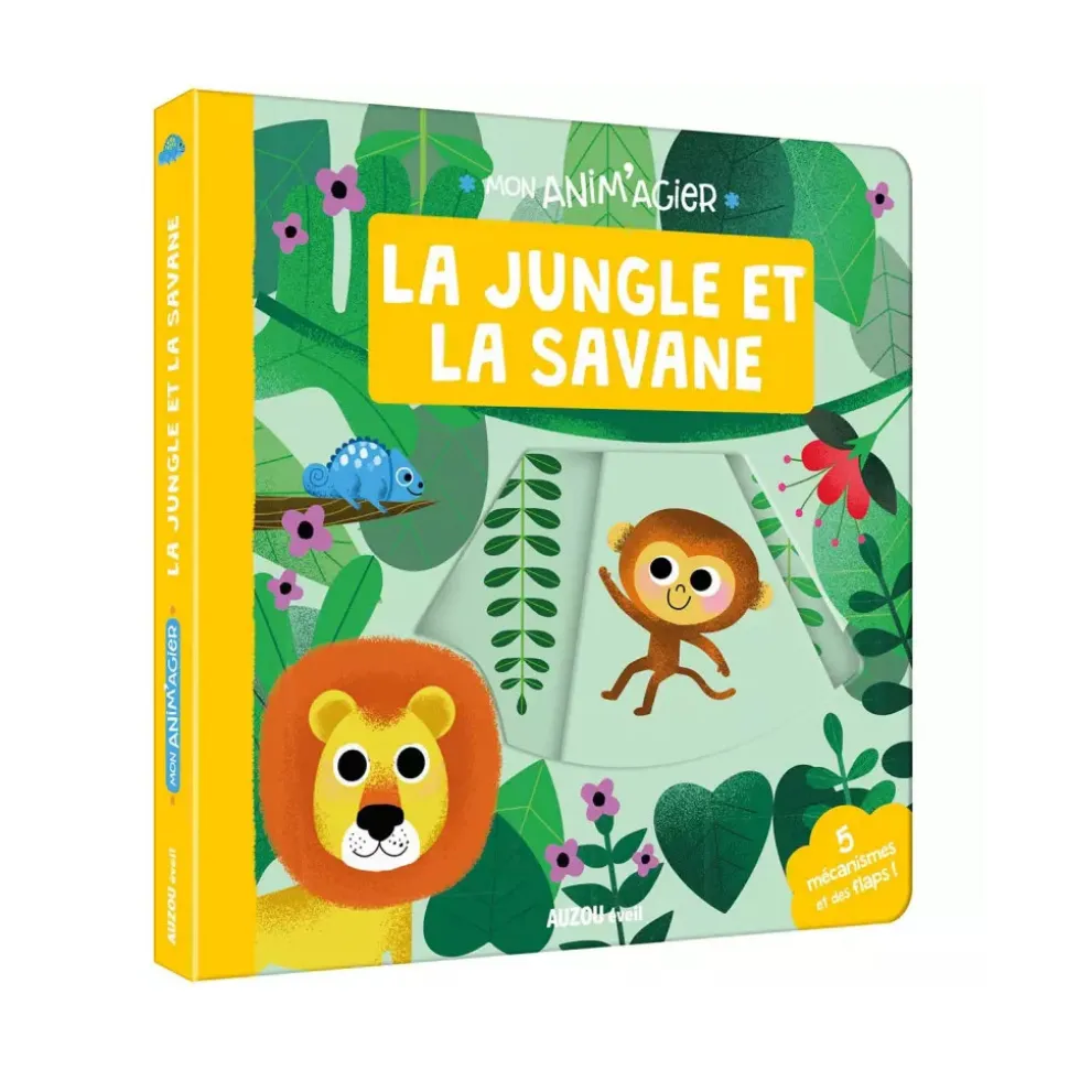 Livre enfant la jungle et la savane