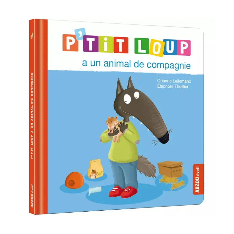Livre enfant p'tit loup a un animal de compagnie
