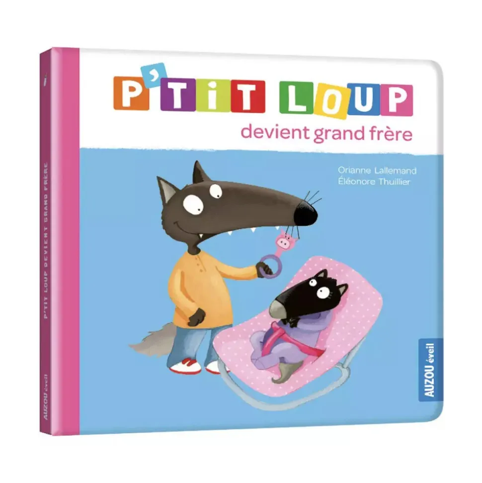 Livre enfant p'tit loup devient grand frère