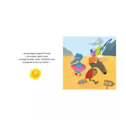 Livre enfant p'tit loup va à la plage