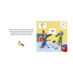 Livre enfant p'tit loup veut être le chef