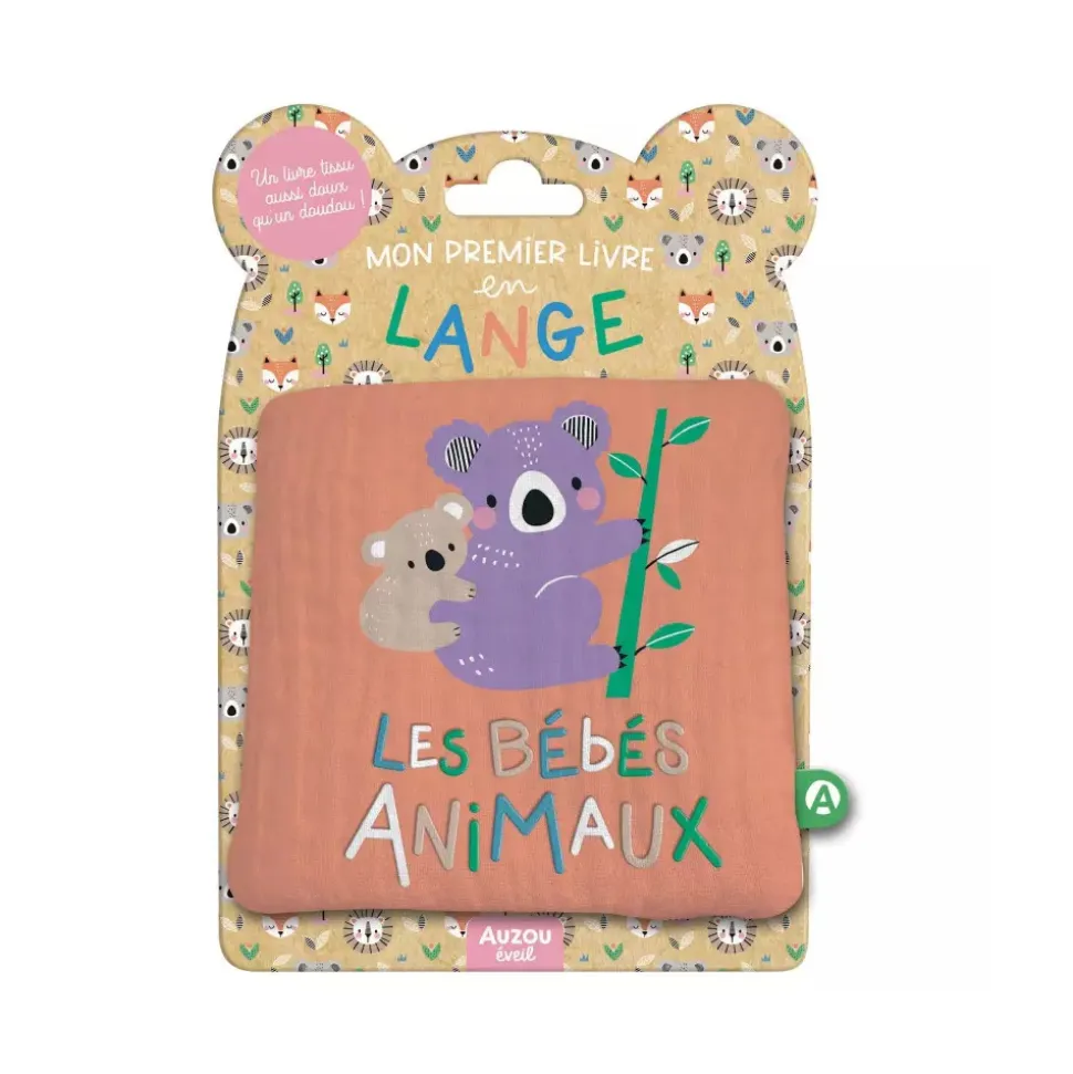 Livre en tissu enfant les bébés animaux