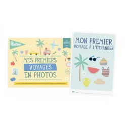 Livret de 6 cartes étapes détachables mes premiers voyages en photos