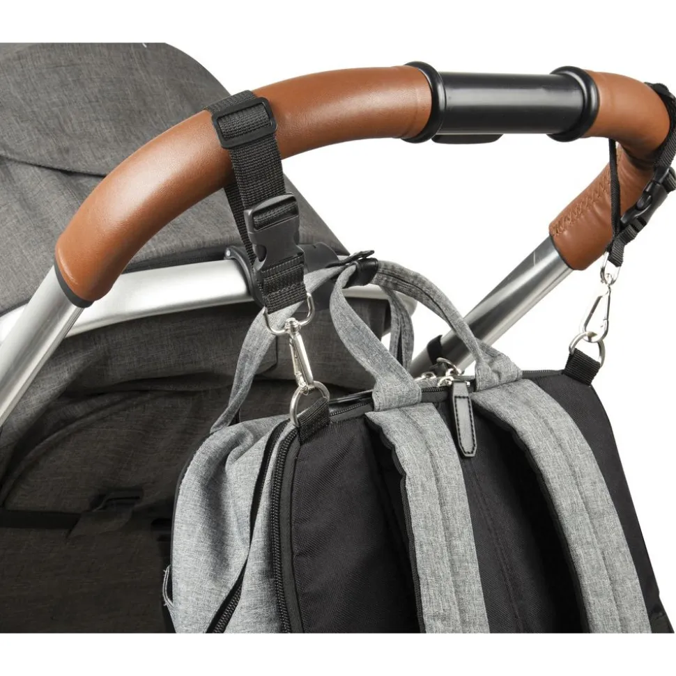 Lot de 2 attaches poussette pour sac à langer
