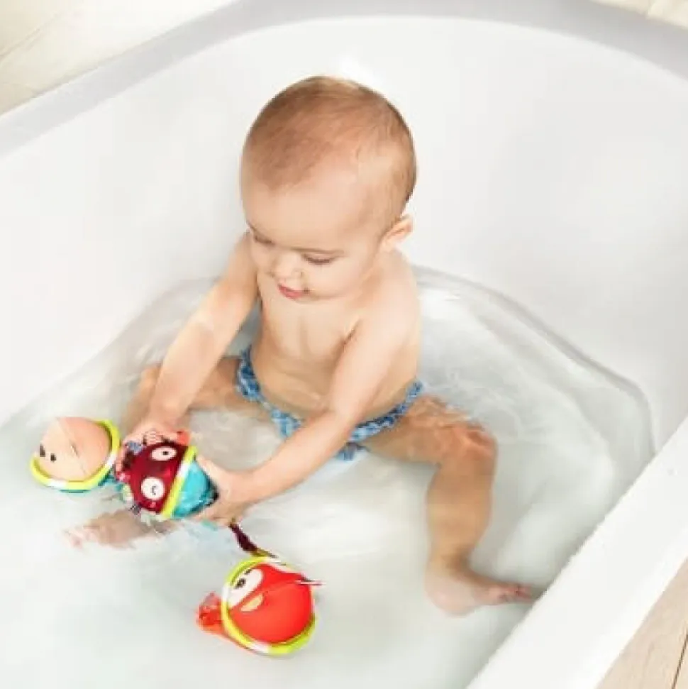 Lot de 3 balles de bain georges, césar et alice