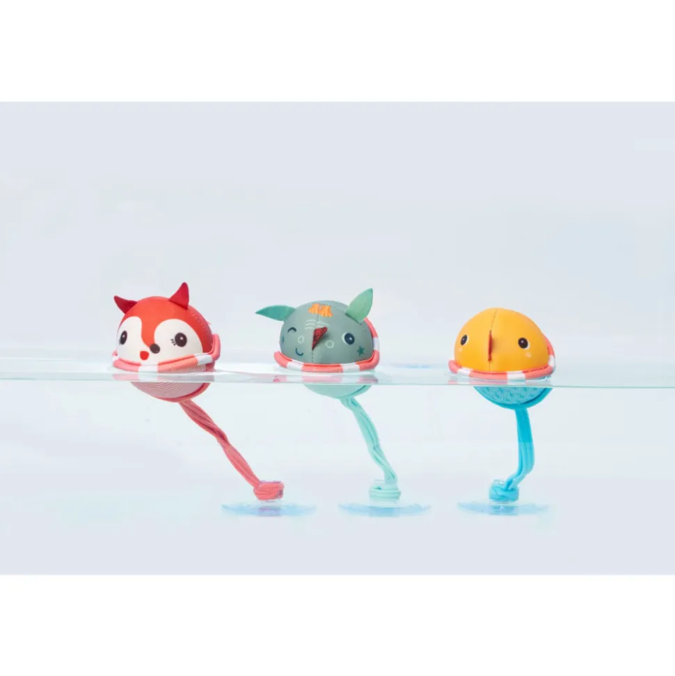 Lot de 3 balles de bain joe, alice et gaspard