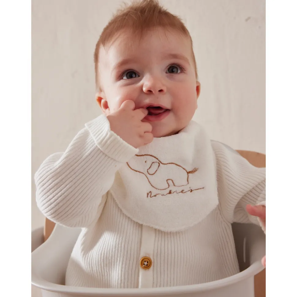 Lot de 2 bavoirs bandana comlombes du bonheur