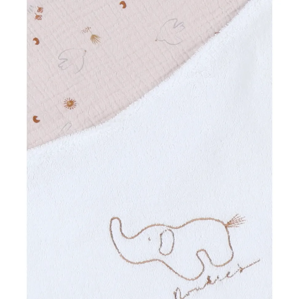 Lot de 2 bavoirs bandana comlombes du bonheur