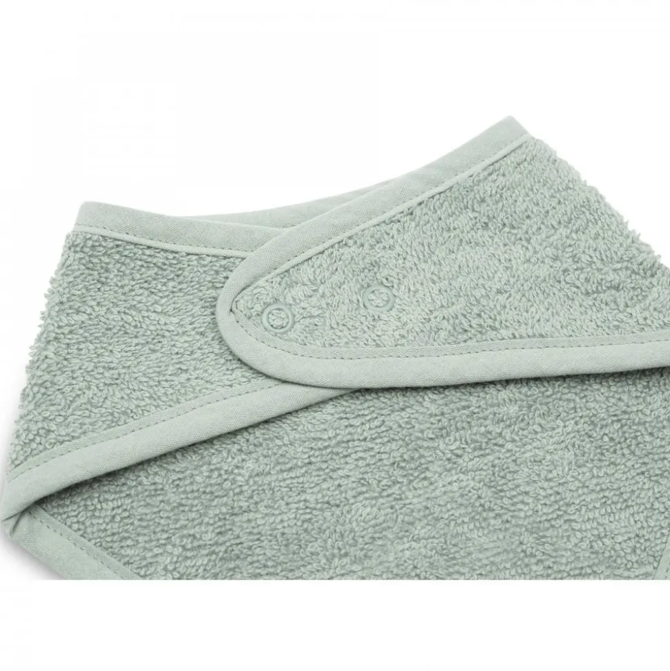 Lot de 2 bavoirs bandana éponge ash green
