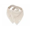 Lot de 2 bavoirs bandana éponge nougat