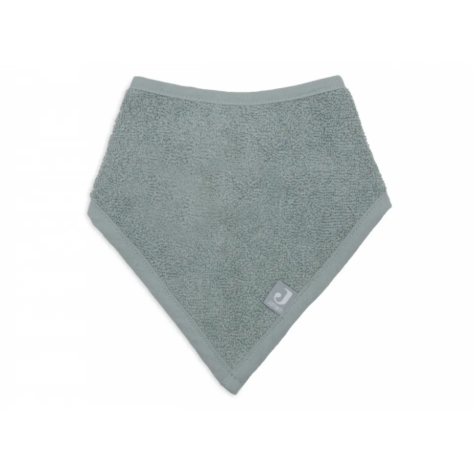 Lot de 2 bavoirs bandana éponge sea green