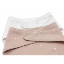 Lot de 2 bavoirs bandana twinkling wild rose