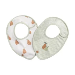 Lot de 2 bavoirs bébé botanica