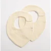 Lot de 2 bavoirs bébé uni vanilla