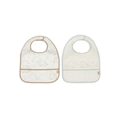 Lot de 2 bavoirs imperméables elephant tales