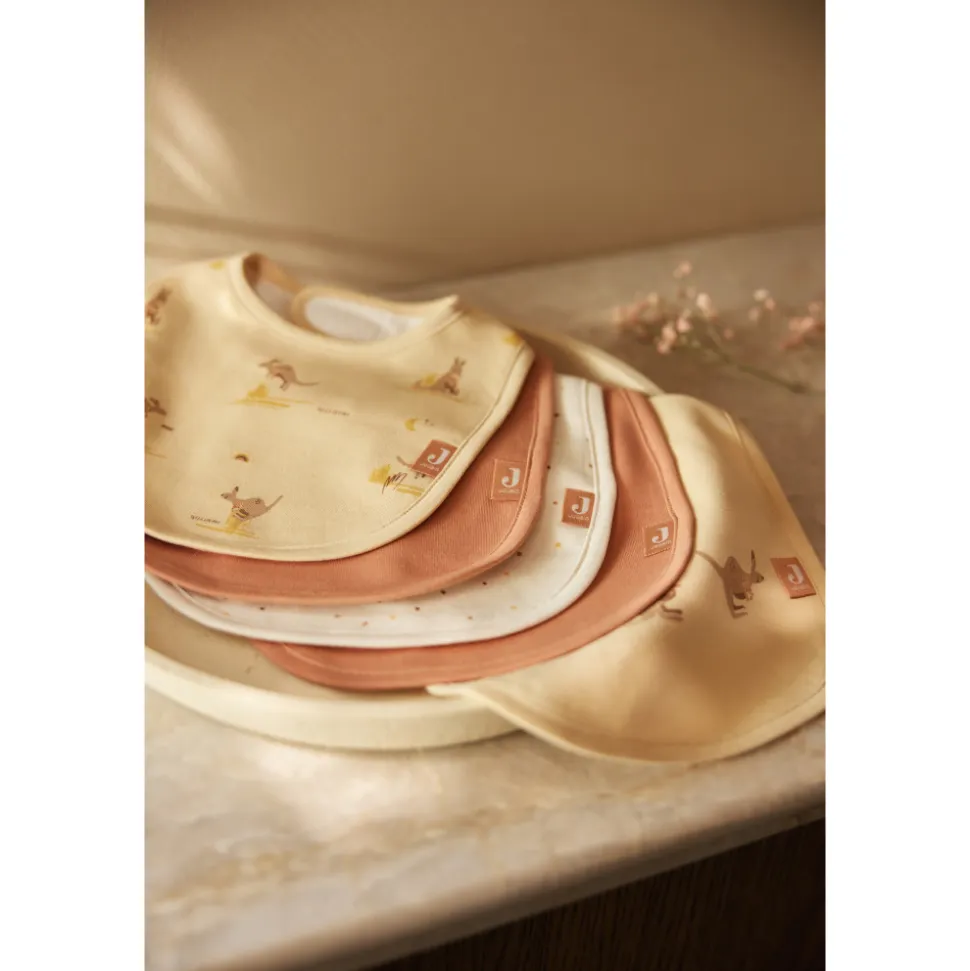 Lot de 5 bavoirs imperméables kangaroots