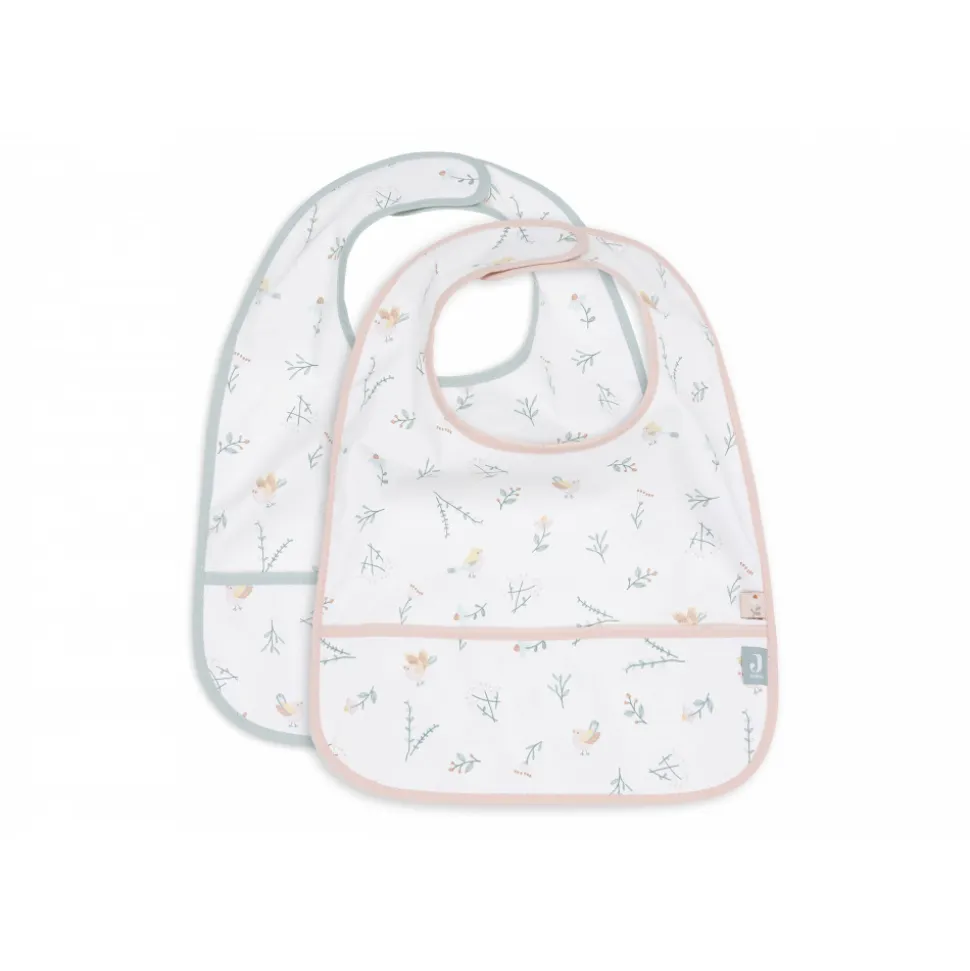 Lot de 2 bavoirs imperméables lovely birds