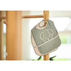 Lot de 2 bavoirs imperméables miffy peekaboo sea green