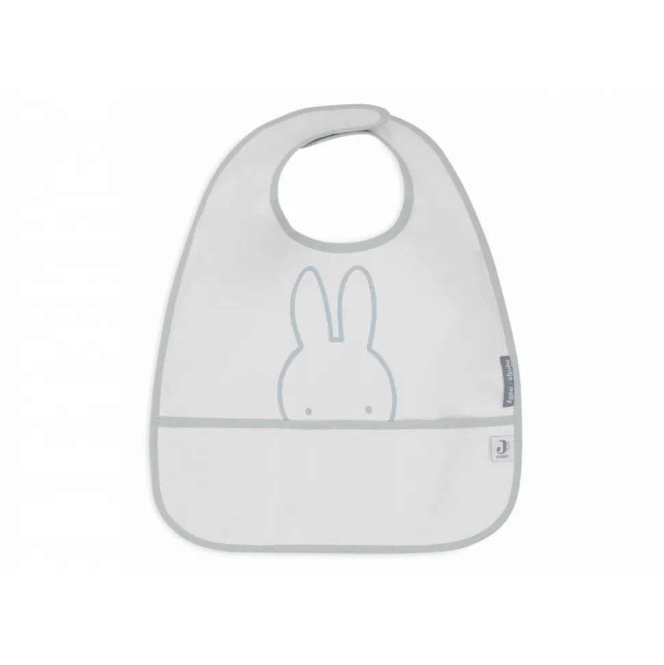 Lot de 2 bavoirs imperméables miffy peekaboo sea green