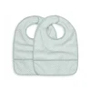 Lot de 2 bavoirs imperméables snake soft green