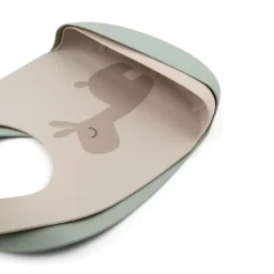 Lot de 2 bavoirs récupérateurs lalee sable/vert