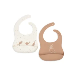 Lot de 2 bavoirs silicone kangaroots