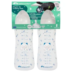Lot de 2 biberons anti colique phosphorescent bébé 6 mois