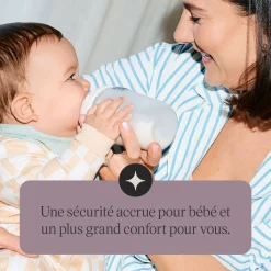 Lot de 2 biberons verre bébé silicone natural start 150 ml