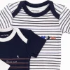 Lot de 3 bodies manches courtes 3 mois baby sailor
