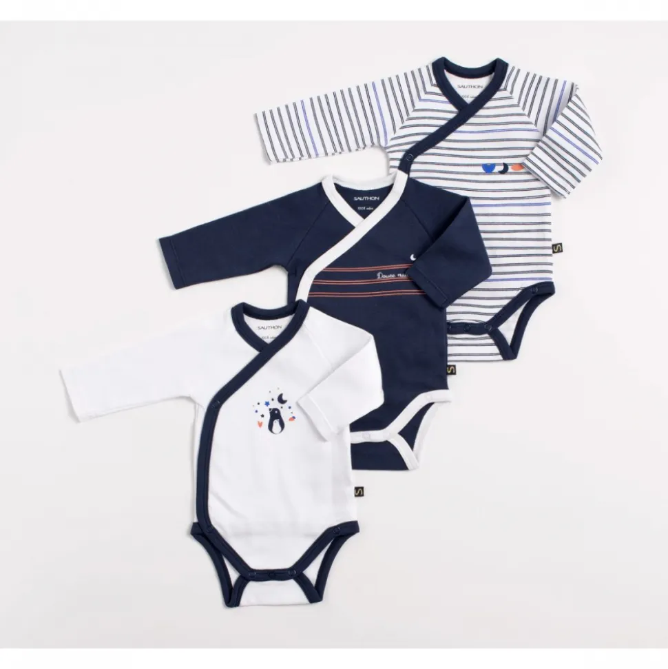Lot de 3 bodies 6 mois baby sailor