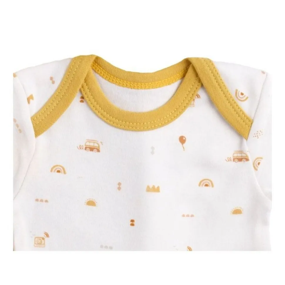 Lot de 3 bodies 3 mois manches courtes sunlight