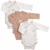 Lot de 3 bodies 1 mois petit coeur
