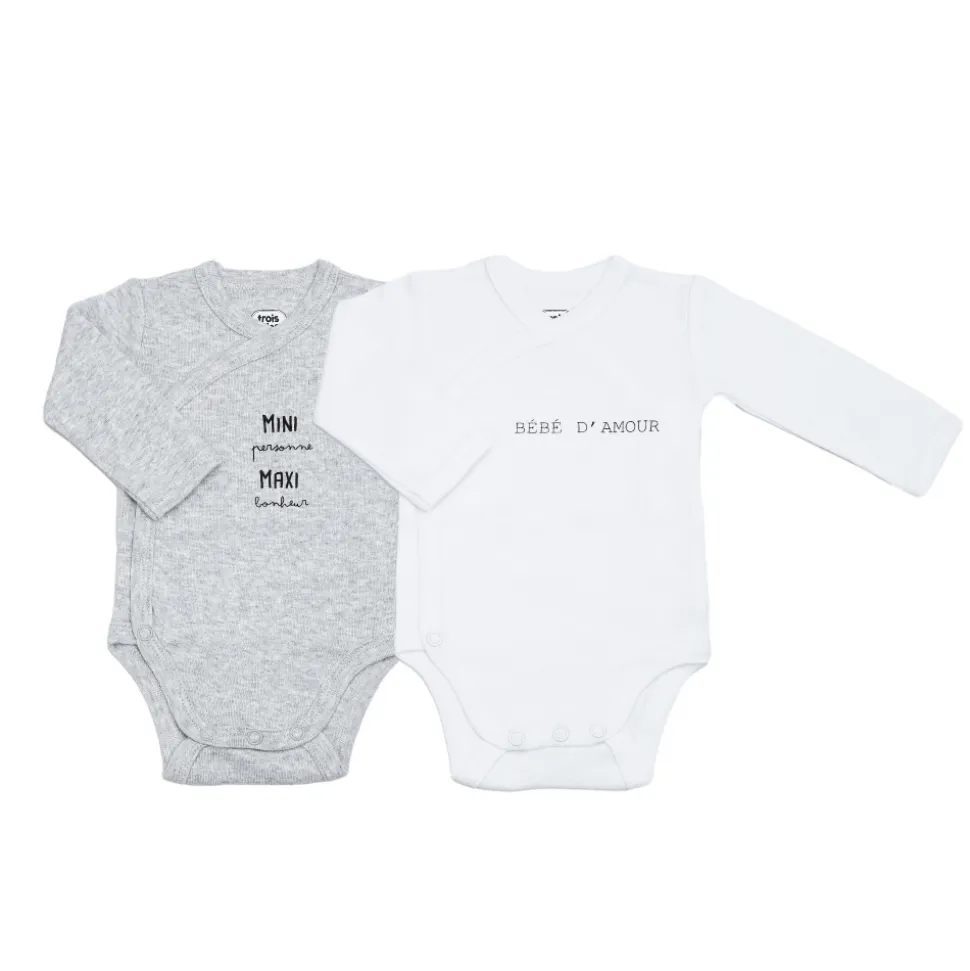 Lot de 2 body mini maxi naissance