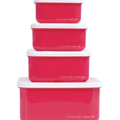 Lot de 4 boîtes à goûter cerises