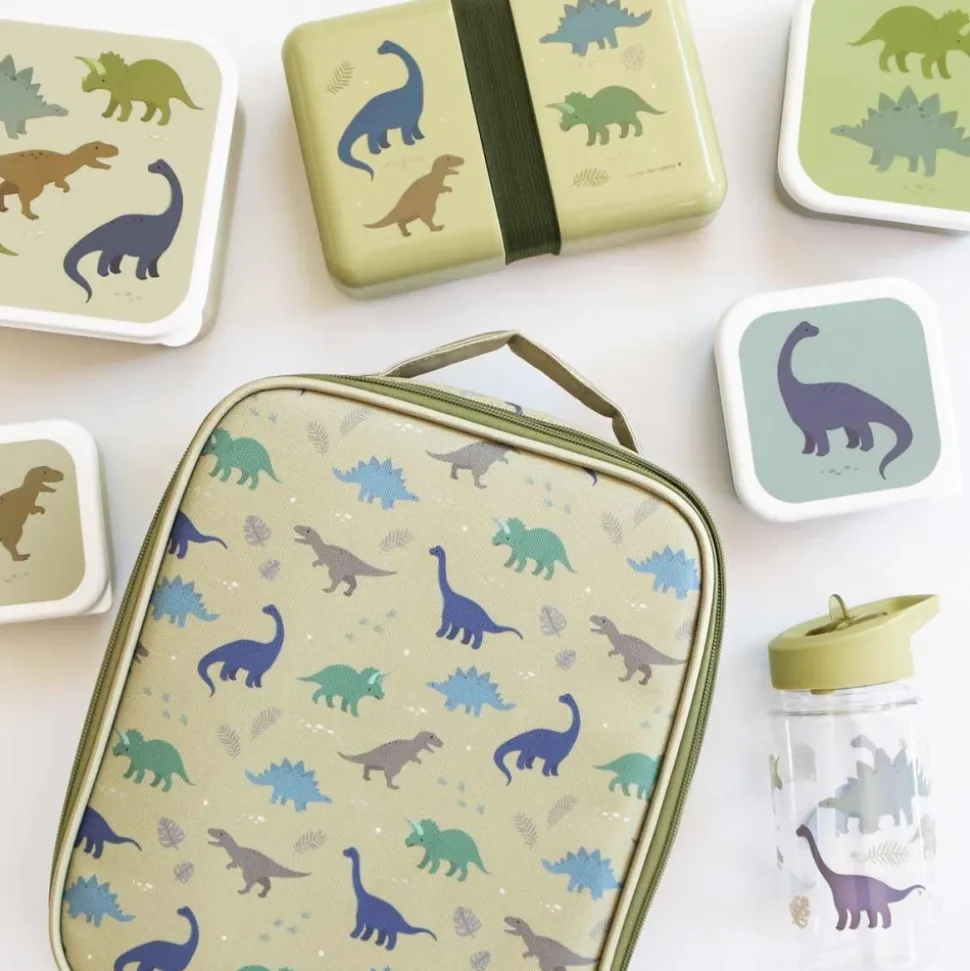 Lot de 4 boîtes à goûter dinosaures