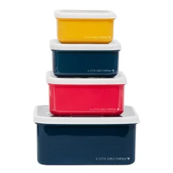 Lot de 4 boîtes à goûter espace