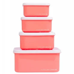 Lot de 4 boîtes à goûter fun