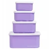 Lot de 4 boîtes à goûter rêves de licorne