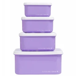 Lot de 4 boîtes à goûter rêves de licorne