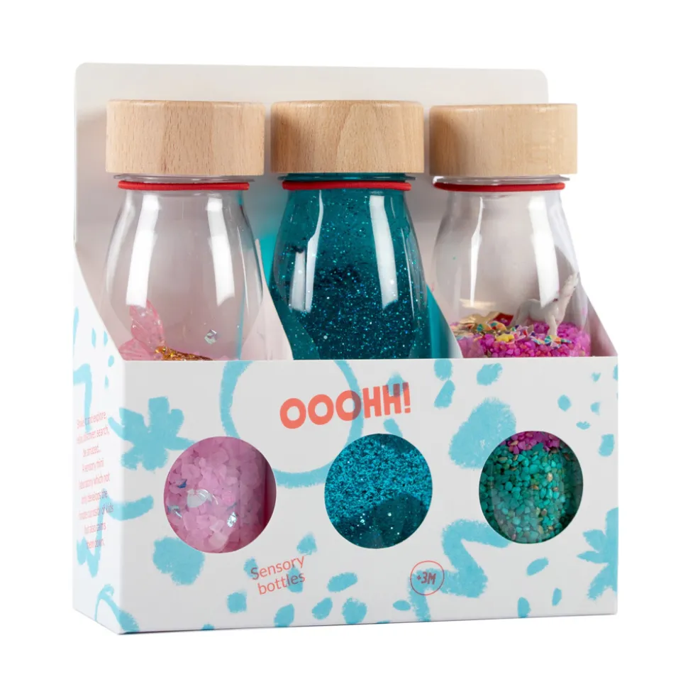 Lot de 3 bouteilles sensorielles fantasy
