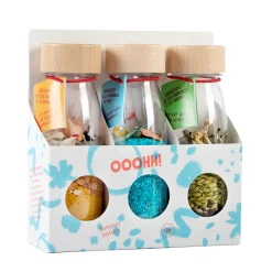 Lot de 3 bouteilles sensorielles nature