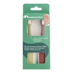 Lot de 2 brosses à dent bébé silicone 2ème âge