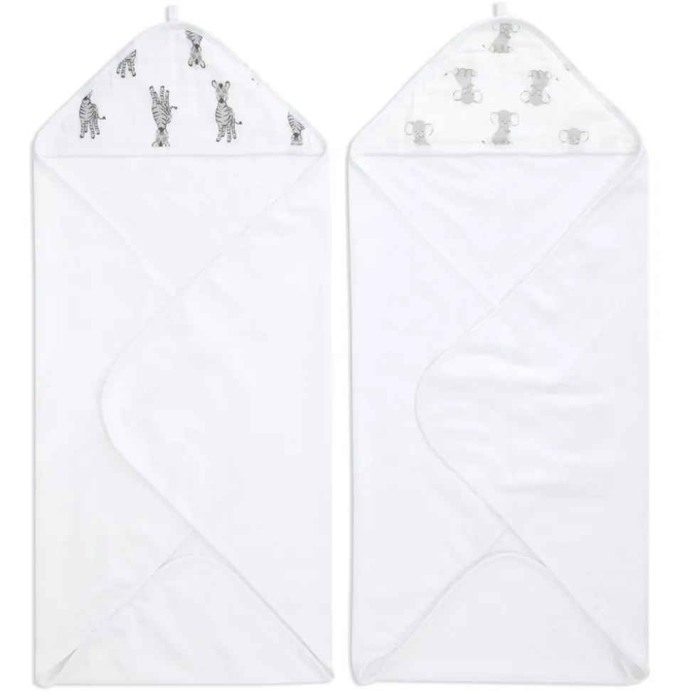 Lot de 2 capes de bain safari babes