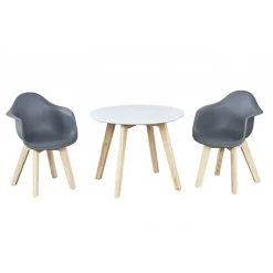 Lot de 2 chaises enfant grey