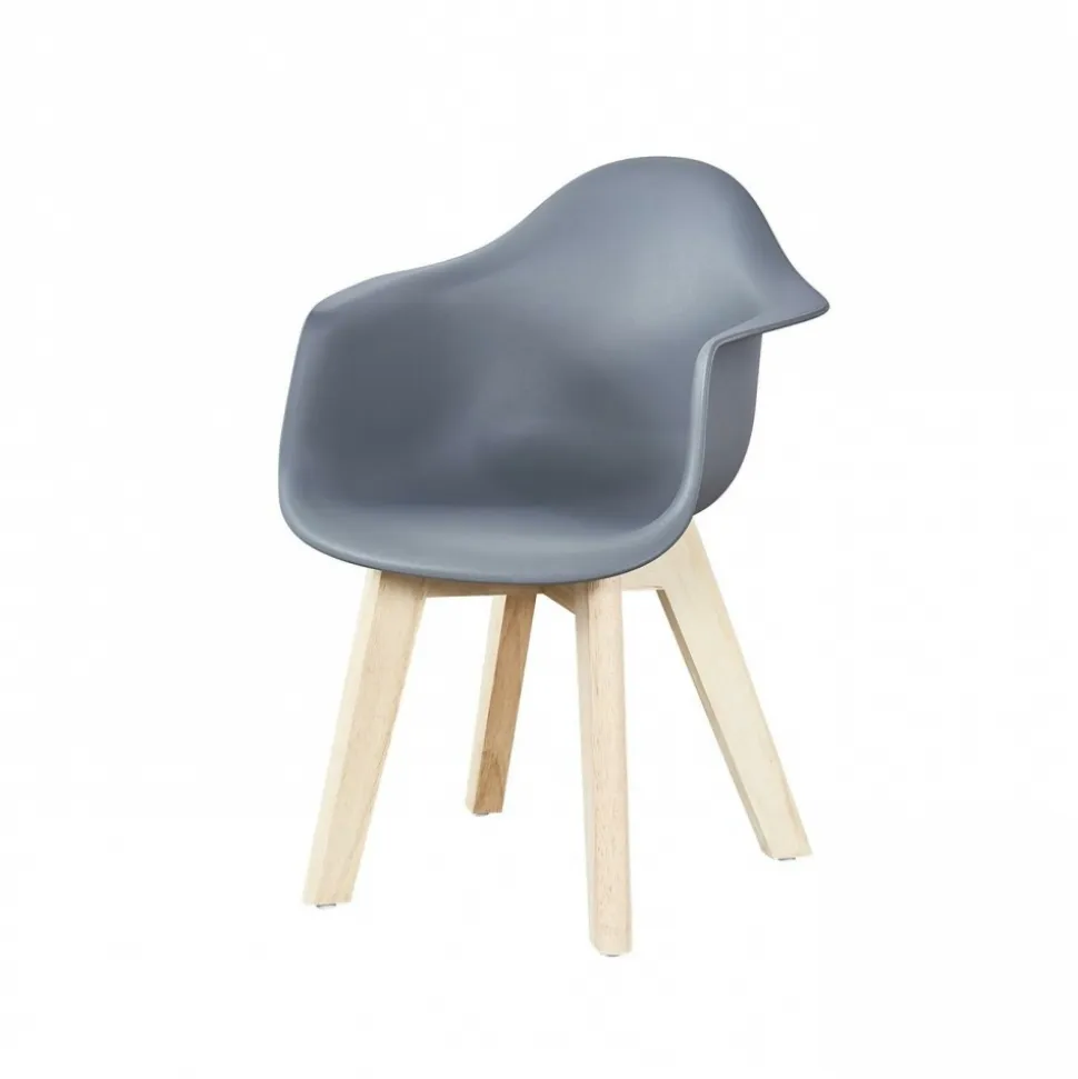 Lot de 2 chaises enfant grey