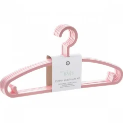 Lot de 6 cintres enfant rose
