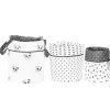 Lot de 3 corbeille gigognes panda chao chao