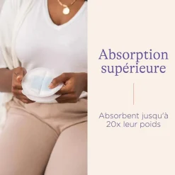 Lot de 4 coussinets d'allaitement lavables