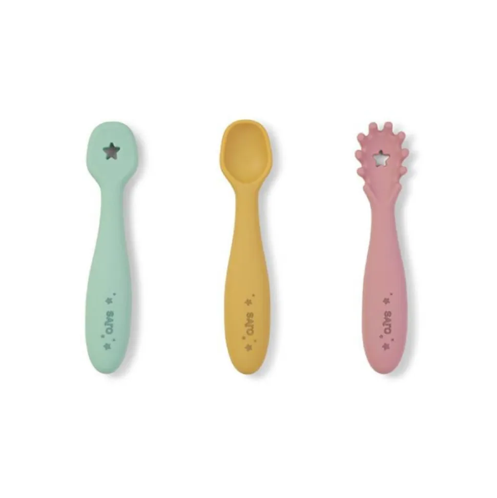 Lot de 3 couverts d'apprentissage blossom